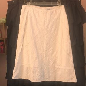 White skirt from Abercrombie & Fitch